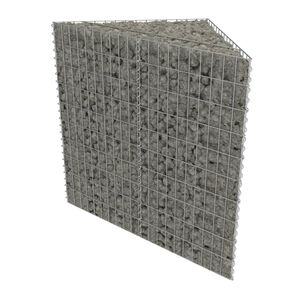 vidaXL gabioon-taimelava, tsingitud teras, 75 x 75 x 100 cm