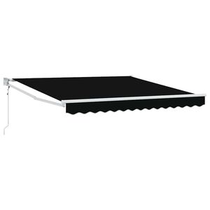 vidaXL Varikatus Must 350 x 250 cm Pol&uuml;ester ja metall