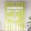 vidaXL Voile kardinad r&otilde;ngastega 2 tk Apple Green 140x260 cm