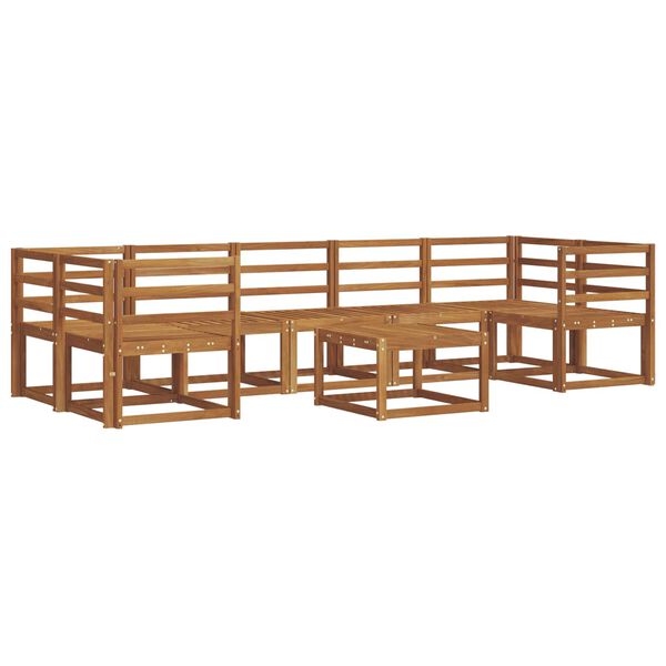 vidaXL V&auml;li diivanikomplekt 8 pcs Neutraalne Tugev akatsiapuu