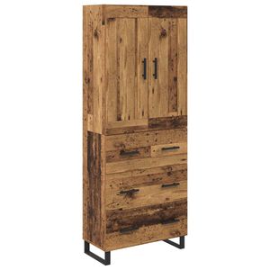 vidaXL K&otilde;rgushein Vana puit 69,5 x 34 x 180 cm Tehispuit
