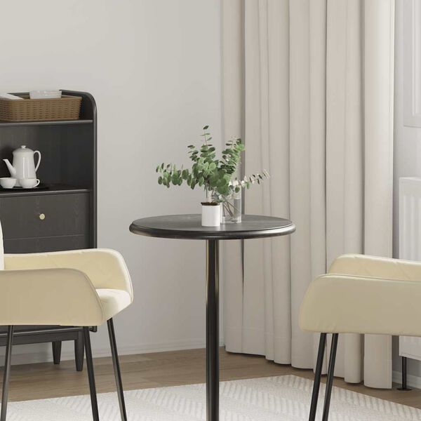 vidaXL lauaplaat, must, &Oslash; 50 x 2,5 cm, marmor