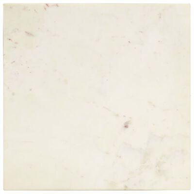 vidaXL kohvilaud, valge, 40x40x35 cm, ehtne kivi marmori tekstuuriga