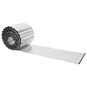 vidaxl Murupiire 5 m x 25 cm Tsingitud teras H&otilde;bedane