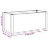 vidaXL Aia lille kast Pruun 80 x 36 x 35 cm PP
