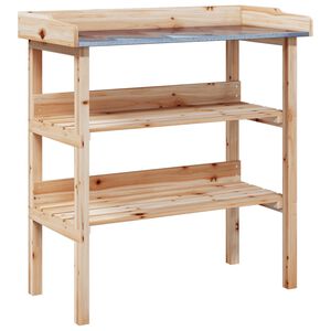 vidaXL riiulitega taimelaud, 78 x 38 x 82,5 cm, nulupuit