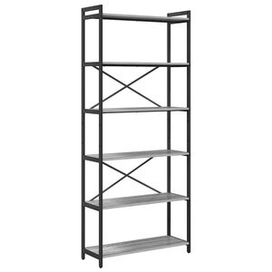 vidaXL Raamatukapp 80 x 30 x 189,5 cm Tehispuit Hall Sonoma