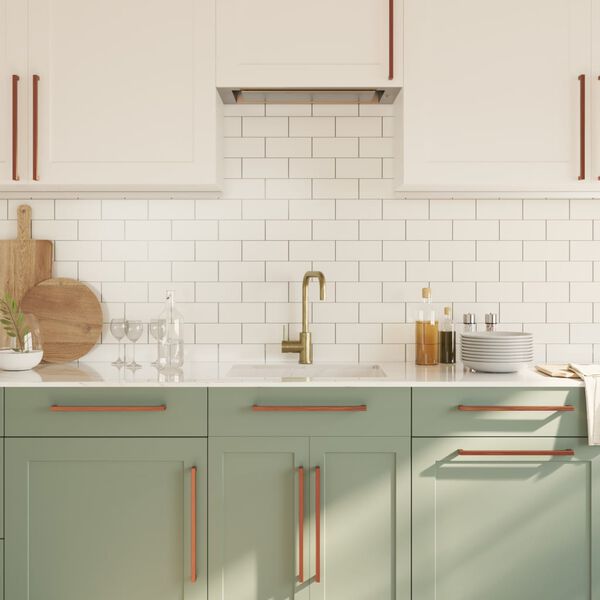 vidaXL kapi k&auml;epidemed 20 tk, pronks, 320 mm, roostevaba teras