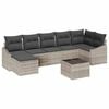vidaXL Diivanikomplekt padjaga 8 pcs Helehall pol&uuml;rotang