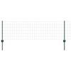 vidaXL Euro aia postiga 50 x 0,6 m PVC-kaetud teras Roheline V&otilde;rk