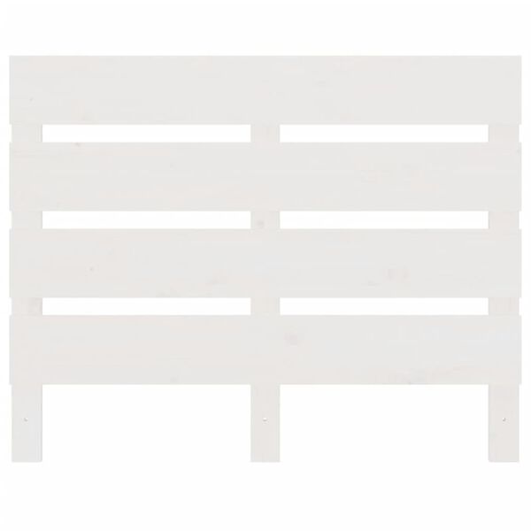 vidaXL voodipeats, valge, 75x3x80 cm, männipuit