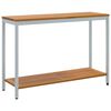 vidaXL V&auml;li Laua ladustamisega Looduslik ja Hall 110 x 35 x 75 cm