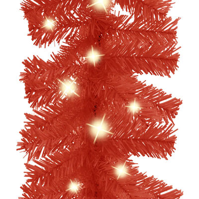 vidaXL jõuluvanik LED-tuledega, 20 m, punane