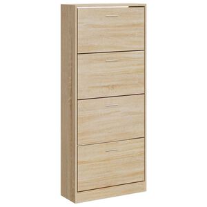 vidaXL jalatsikapp, Sonoma tamm, 63 x 24 x 147 cm, tehispuit