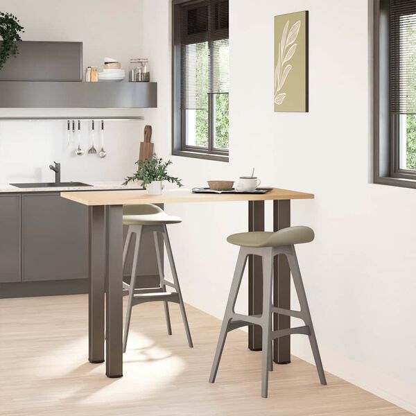 vidaXL baarilaua jalad 4 tk, naturaalne teras, 90&ndash;92 cm, teras