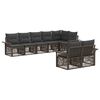 vidaXL Aia Diivanikomplekt 8 pcs Hall pol&uuml;rotang