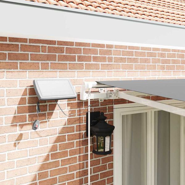 vidaXL Varikatus koos Valge 4,5 × 3,5 m Metall