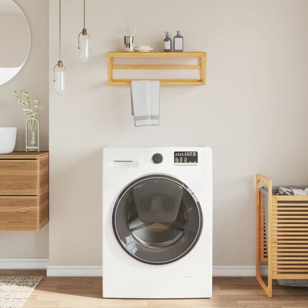 vidaXL seinale kinnitatav k&auml;ter&auml;tikuriiul, 60 x 25 x 20 cm, bambus