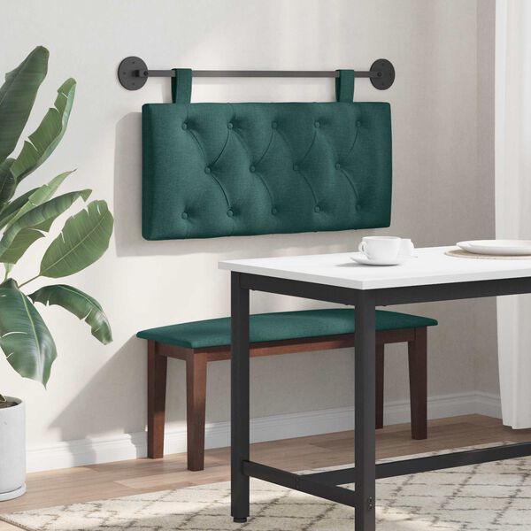 vidaXL Rippuv Peatoe Tume rohelise 100 x 55 x 7 cm kangas