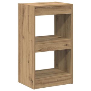 vidaXL raamatukapp/toajagaja Artisan tamm 40x30x72 cm