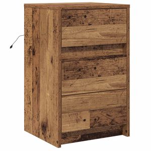 vidaXL &Ouml;&ouml;lambi kapp sahtliga Vana puit 38 x 34 x 61 cm Tehispuit
