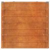 vidaXL taimekast, rooste, 400x80x77 cm, Corten-teras