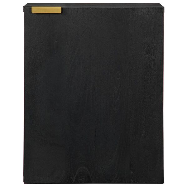 vidaXL vannitoa seinakapp, must, 38x33x48 cm, tehispuit