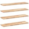 vidaXL ujuvad riiulid 4 tk, 100 x 20 x 2 cm, t&ouml;&ouml;tlemata t&auml;ispuit, akaatsia