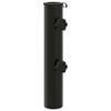 vidaXL P&auml;ikesevarju alus toru 0.6 kg Must Raud for 40-50 mm Pole