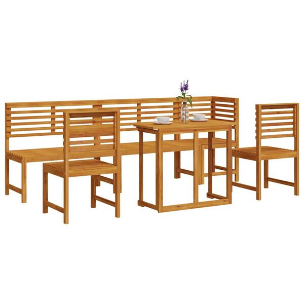 vidaXL Aia Bistroo Komplekt 6 pcs Pruun Tugev akatsiapuu