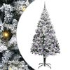 vidaXL Tehisj&otilde;ulupuu koos alusega Valge 240 cm PVC ja Teras ja Plast