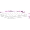 vidaXL vedrutaskutega madrats, keskmine, 180 x 200 cm