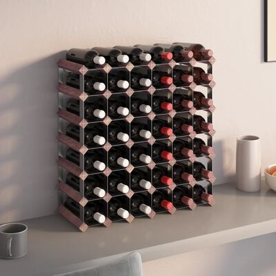 vidaXL veiniriiul 42 pudelile, pruun, männipuit