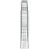 vidaXL kaarekujulised gabioonkorvid 5 tk, 400x30x140/160 cm, raud