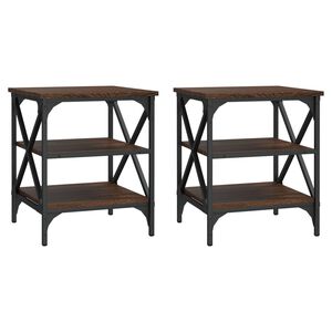 vidaXL lisalauad 2 tk, pruun tamm, 40 x 42 x 50 cm, tehispuit