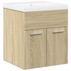 vidaXL 2-osaline vannitoa m&ouml;&ouml;blikomplekt, Sonoma tamm, tehispuit