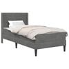 vidaXL Voodiraam madratsiga madratsiga Tumehall 90 x 200 cm Samet
