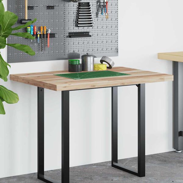 vidaXL kirjutuslaua plaat, t&ouml;&ouml;tlemata, 100 x 80 x 4 cm, akaatsiapuit