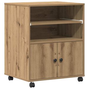 vidaXL Printeri alus Artisan tamm 60 x 48 x 74 cm Tehispuit