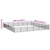 vidaXL koeraaedik, h&otilde;be, 36 m&sup2;, teras