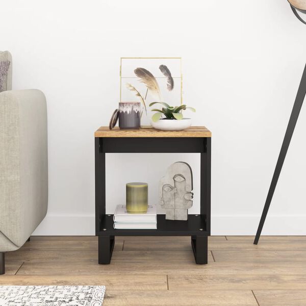 vidaXL kohvilaud, 40 x 31 x 46 cm, mangopuit ja tehispuit