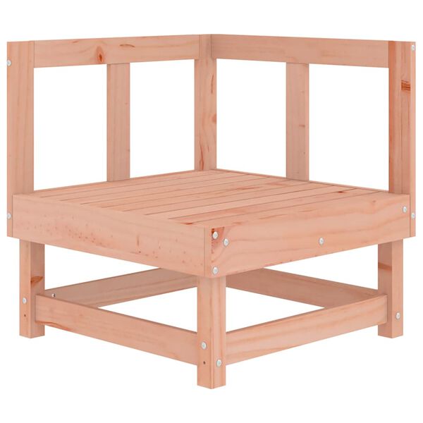 vidaXL nurgadiivan patjadega, ebatsuuga puit