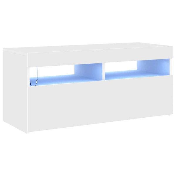 vidaXL telerialus LED-tuledega, valge, 90 x 35 x 40 cm