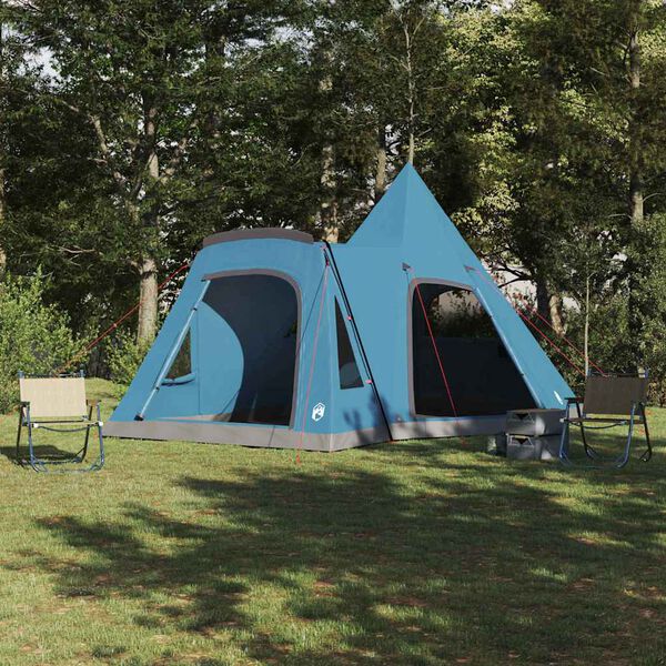 vidaXL Teepee telk Sinine 545 x 450 x 295 cm 185T polüester PU kattega