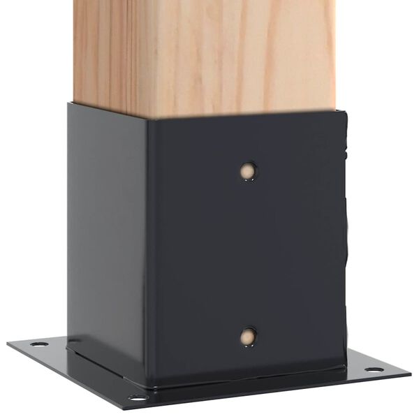 vidaXL postialused ruudukujulised 12 tk, antratsiit, 101x101 mm