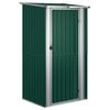vidaXL aiakuur, roheline, 118,5 x 97 x 209,5 cm, tsingitud teras