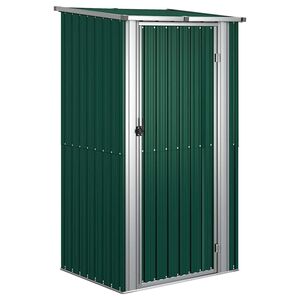 vidaXL aiakuur, roheline, 118,5 x 97 x 209,5 cm, tsingitud teras