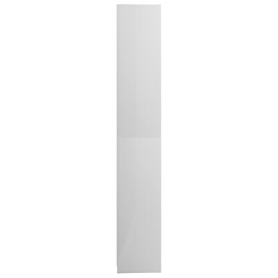 vidaXL vannitoakapp kõrgläikega valge 30x30x183,5 cm puitlaastplaat