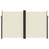 vidaXL lahtitõmmatav külgsein, kreemjas, 200 x 600 cm
