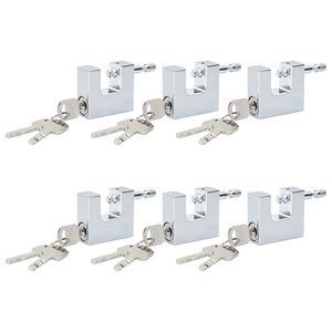 vidaXL Tabalukk 6 pcs H&otilde;bedane 4,2 x 1,9 x 4 cm Raud